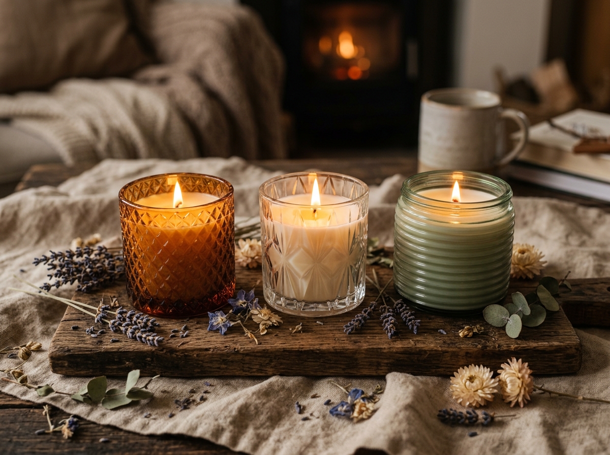 Luxury Scented Glass Artisan Candles
