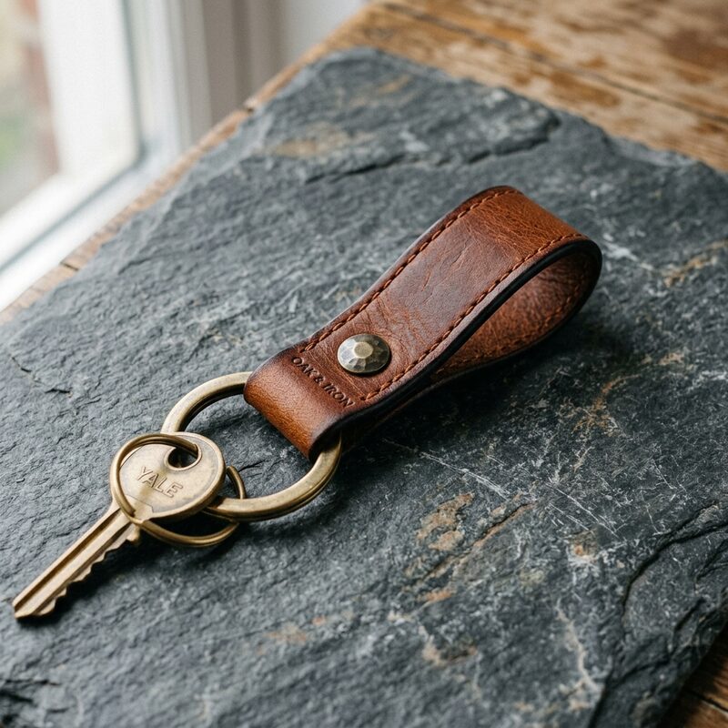 Handcrafted Leather Key Fob