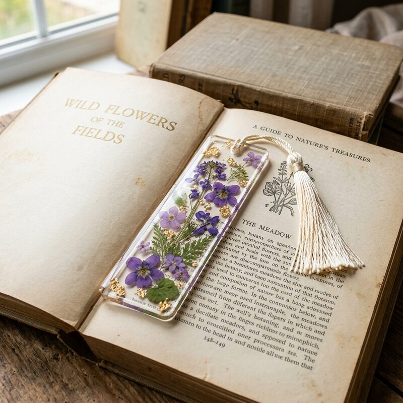 Clear Resin Bookmark